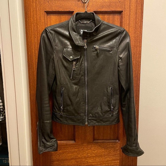 Dolce & Gabbana Motto Leather Jacket Size 38 - Picture 7 of 7